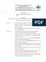 SK BAB EP 9.1.2.2 SK Tentang Budaya Mutu Dan Keselamatan Pasien Dalam Pelayanan Klinis Di Puskesmas