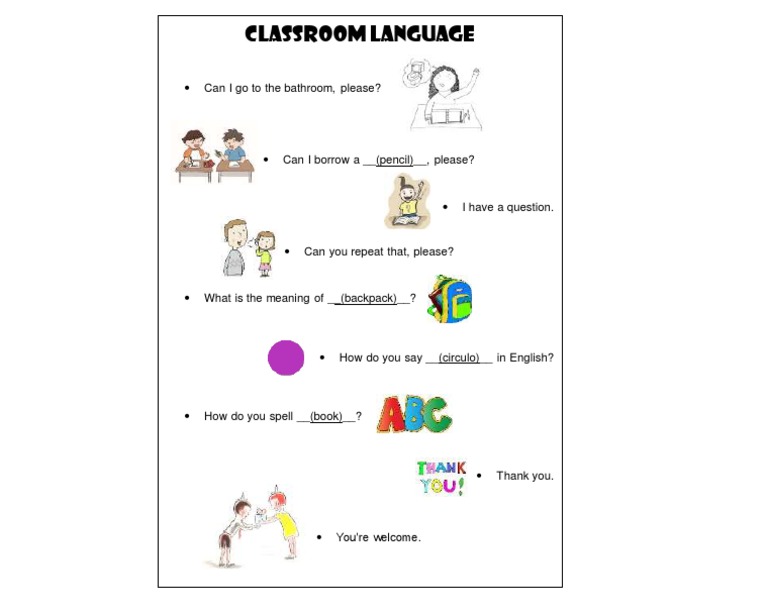 Classroom Language Blog | PDF