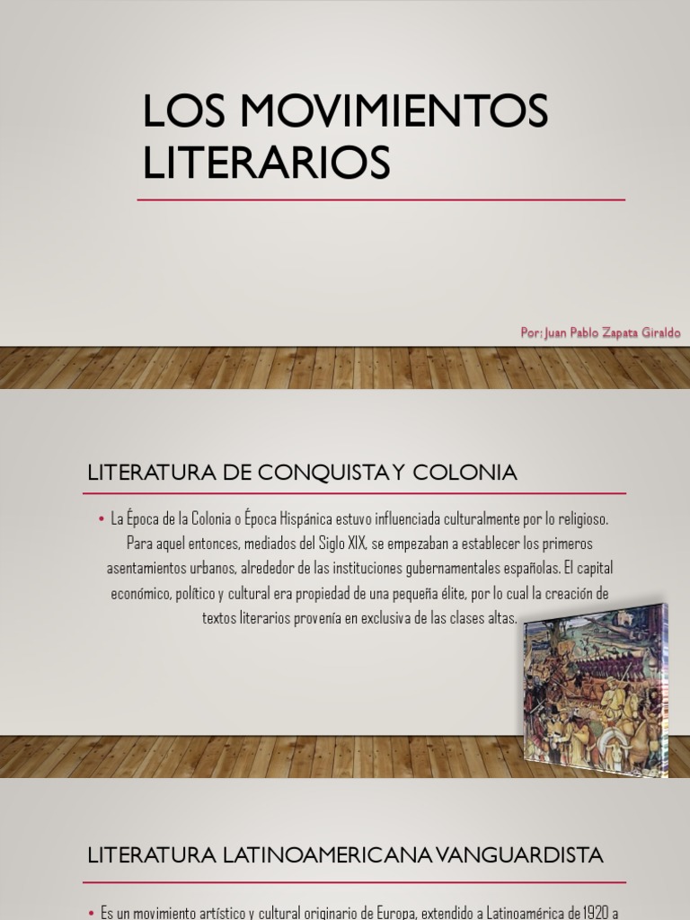 Los Movimientos Literarios America latina Vanguardia