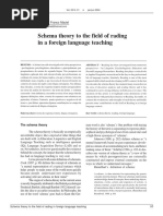 Schema Theory to the Field of Reading