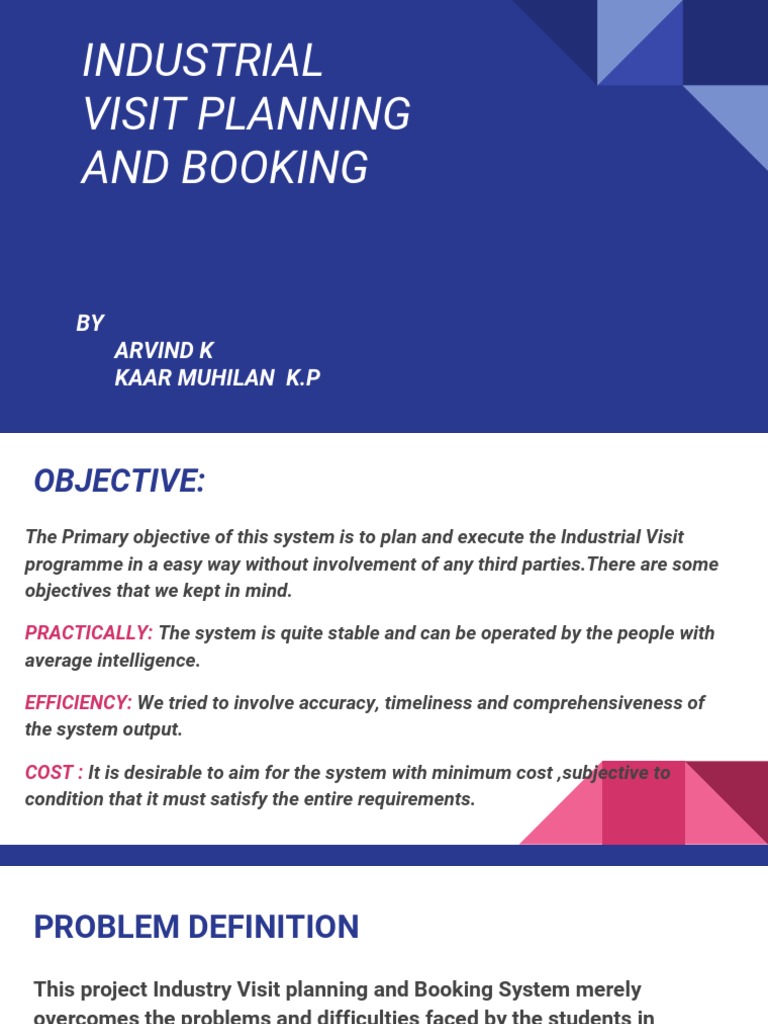 Industrial Visit Planning And Booking Pdf Pdf Operating System
