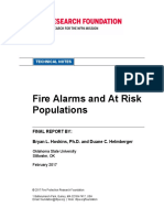 Rf Fire Alarms and at Risk Populations Report