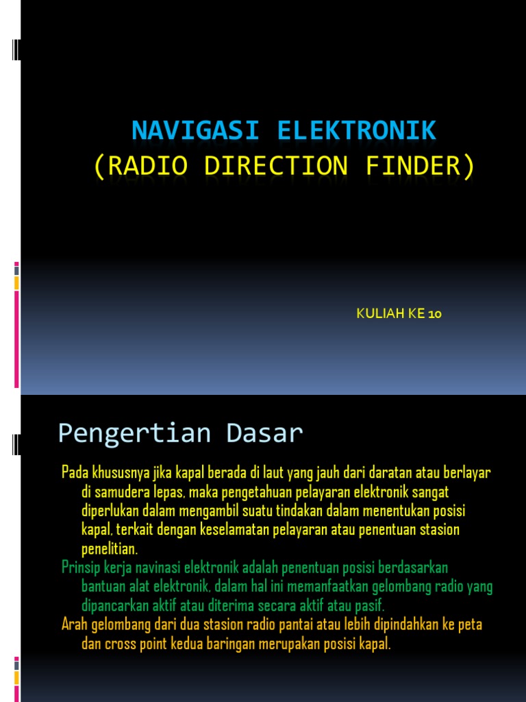 Navigasi Elektronik-Rdf | PDF