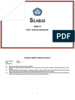 Silabus Tematik - IV - Tema 1 Contoh