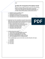 Soal-Soal Sosiologi Kelas XII. Kompetensi Perubahan Sosial PDF