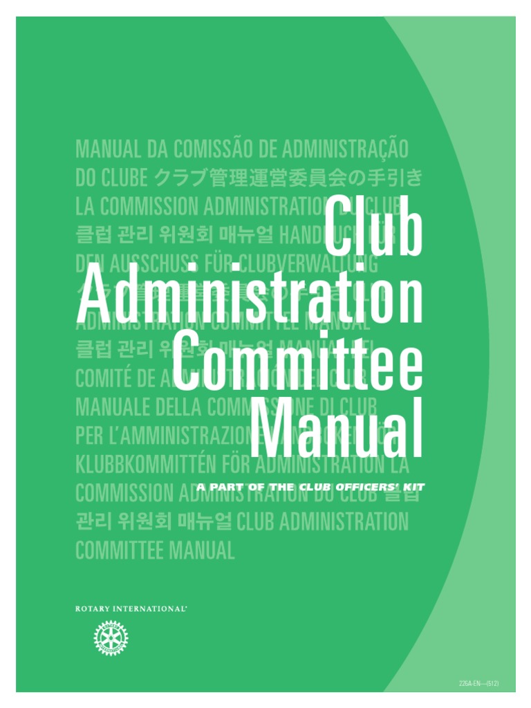 Rotary International Club Administration Committee Manual 226a_en