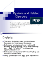 Dyslexia and Related Disorders