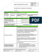 Syllabus Gestion de La Producción y de Servicios (Distancia)