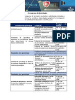 Cronograma de Actividades