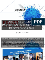 Jorge Miroslav Jara Salas - Artistas Chilenos Participan en Festival Ars Electronica 2018