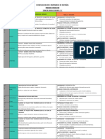 Dosificacion de Contenidos Primer Trimestre de Tercer Grado