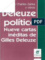 Zarka, Yves (Et Al.) - Deleuze Político. Nueve Cartas Inéditas de Gilles Deleuze PDF