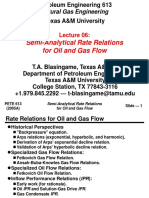 Semi-Analytical Rate Relations For Oil and Gas Flow