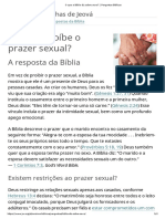 O Que A Bíblia Diz Sobre Sexo - Perguntas Bíblicas