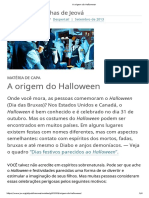 A Origem Do Halloween