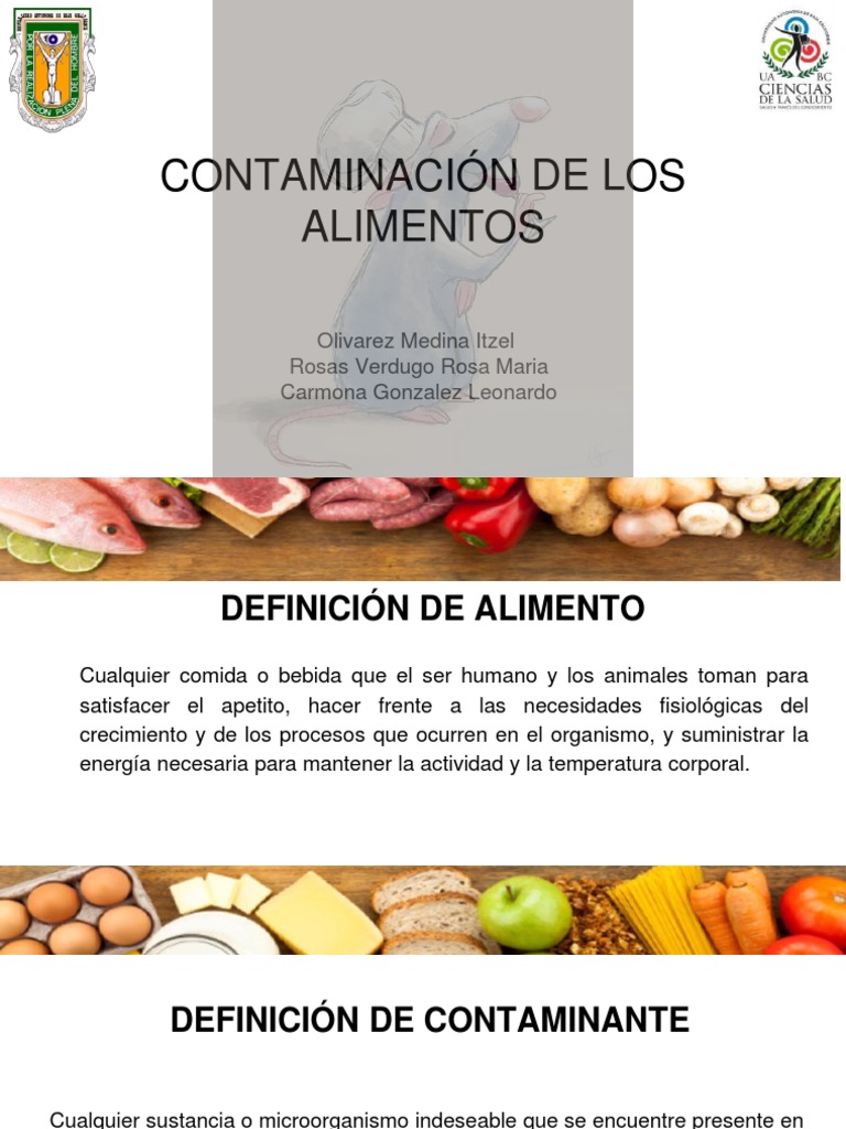 Contaminación de Los Alimentos | PDF | Alimentos | Contaminación