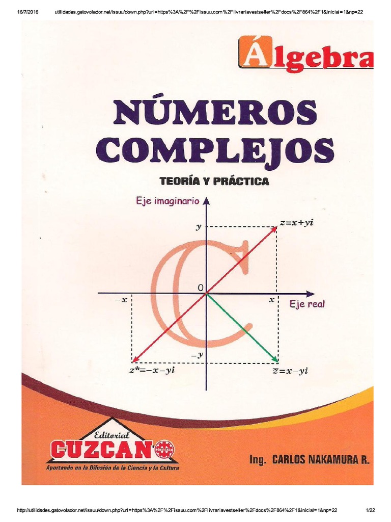 Cuzcano álgebra Números Complejos Pdf