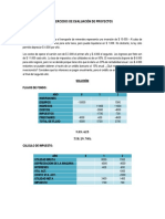 Ejercicios Evaluacion Financiera