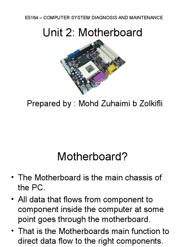 Understanding Motherboard Components | PDF | Random Access Memory ...