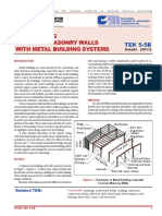 Tek 5-5B Integrating Concrete Masonry Walls With Metal Building Systems