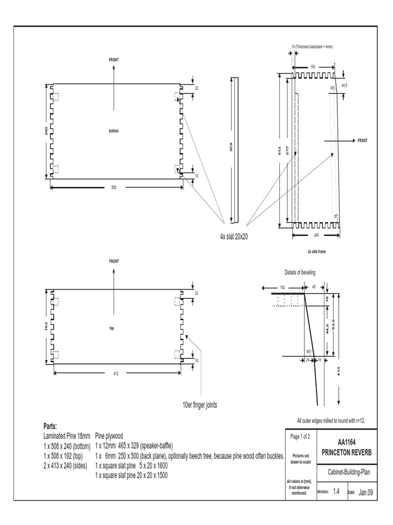 Princeton Reverb Cabinet 1 4 Eng Building Materials Nature