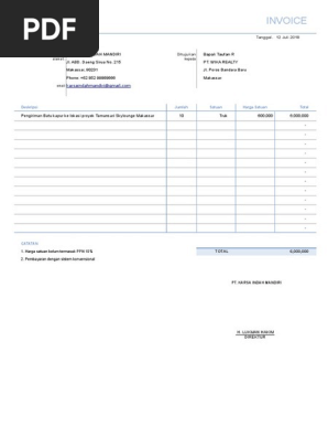 contoh invoice