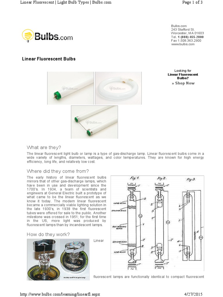 Linearfl Graph Rays Principle Working PDF Fluorescent Lamp