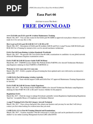 Easa Part 66 Pdf Test Assessment World Wide Web