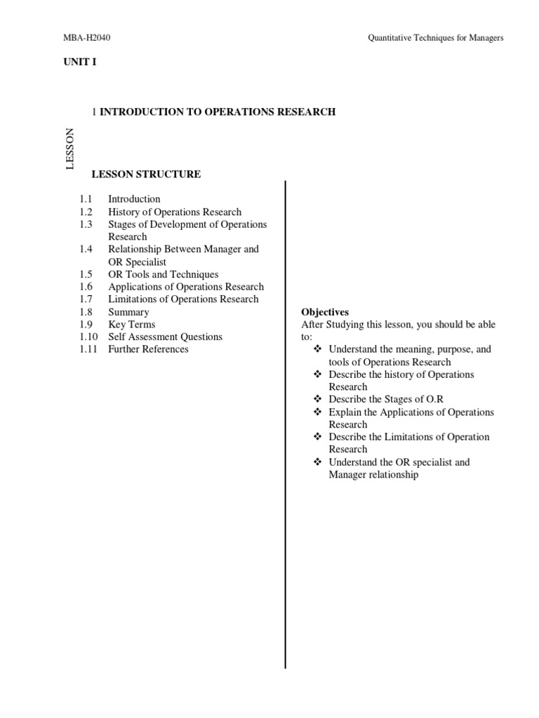 Lec - Notes For Operations and Research PDF | PDF | Linear Programming ...
