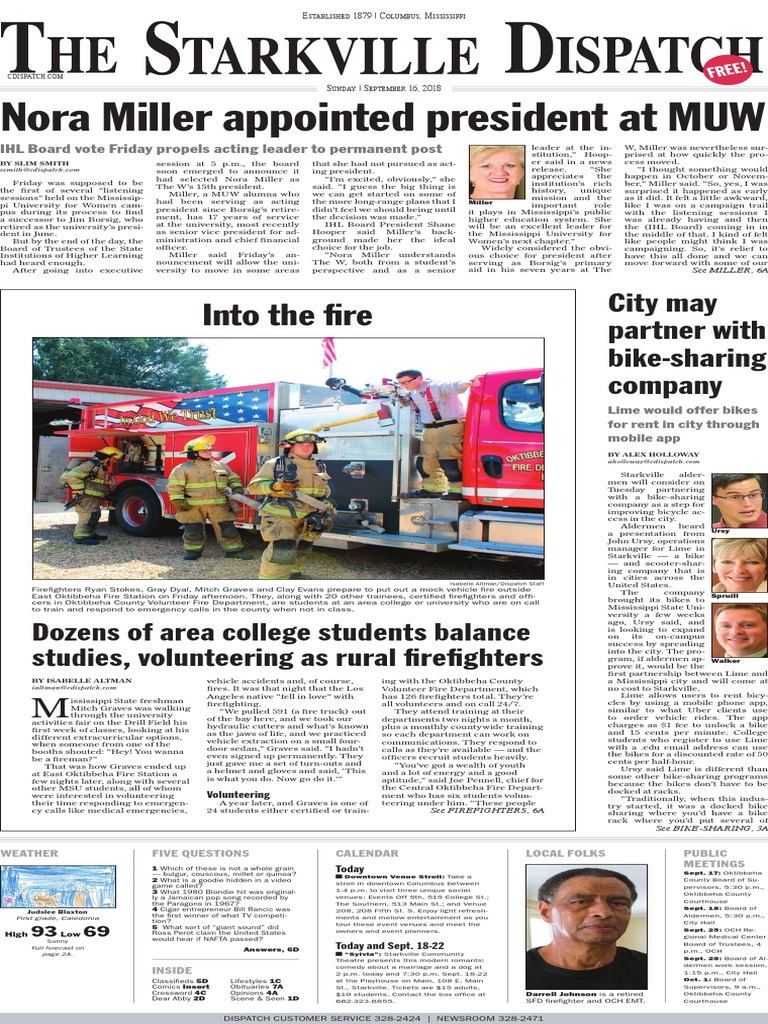 Starkville Dispatch Eedition 9-16-18 | PDF | Steamboat | Mobile