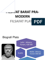 Plato Filsafat Barat Pra-Modern