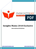 Insights 2018 Mains Exclusive International Relations PDF