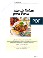 Recetas de Salsas para Pastas - Mucho Gusto PDF