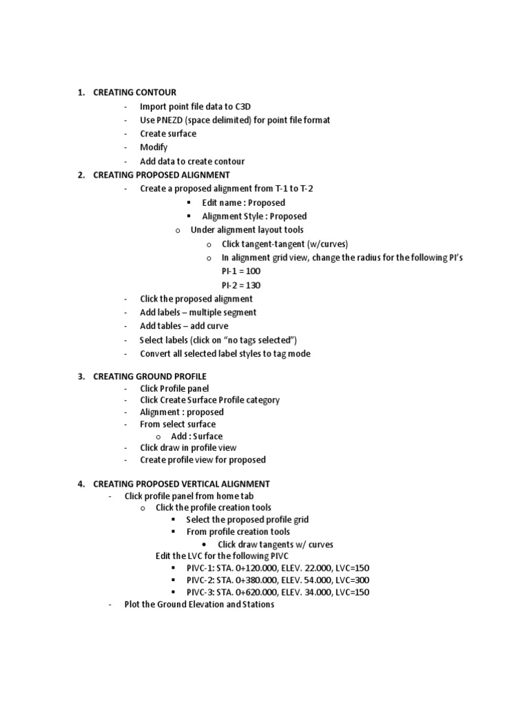 (Exercises) Seminar On Highway Design With Computer Application | PDF ...