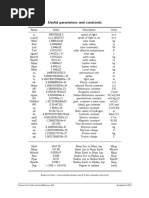 Useful Parameters and Constants: Vincent Van Eylen (Vincent@phys - Au.dk) Exoplanets 2013