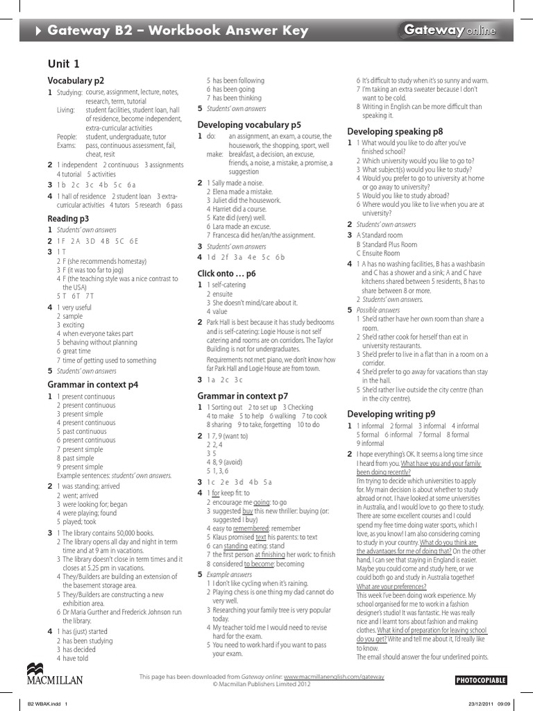 Gateway Plus 3 Workbook Pdf