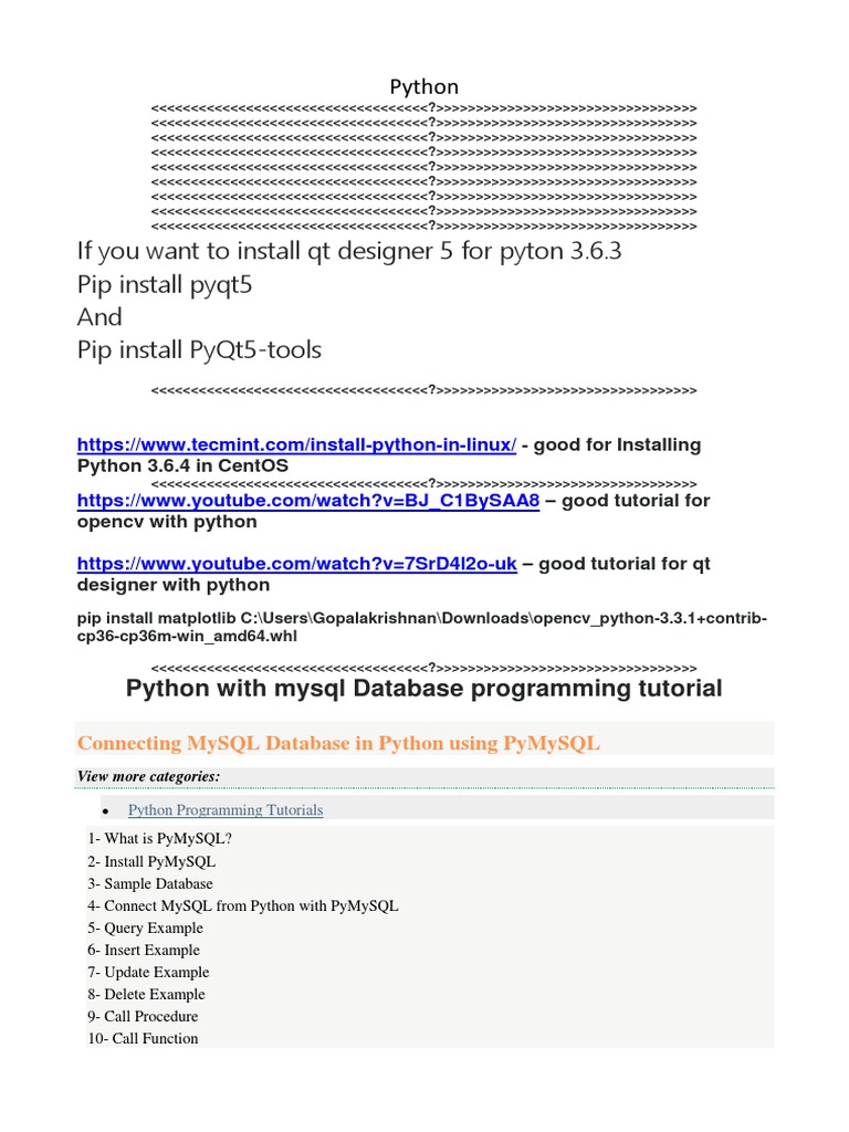 Python Tips | PDF | Comma Separated Values | Xml