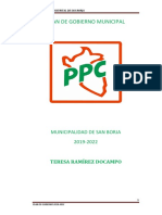Plan de Gobierno de PPC San Borja