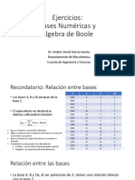Ejercicios Bases y Algebra de Boole PDF