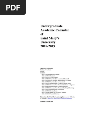 Academic Calendar 18 19v3 University And College Admission Academic Term
