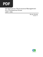 CA Application Performance Management r9.x Professional Exam (CAT-100)