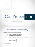 Gas Properties: PNGE 461 FALL 2011-2012