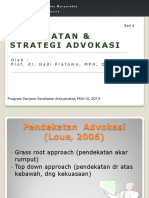 Sesi 6 Pendekatan Strategi Advokasi PDF