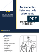 Antecedentes Históricos de La Psicometría