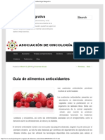 Guía de Alimentos Antioxidantes - Oncologia IntegrativaOncologia Integrativa