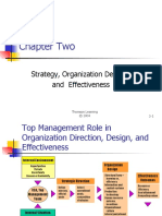 Chapter Two: Strategy, Organization Design, and Effectiveness