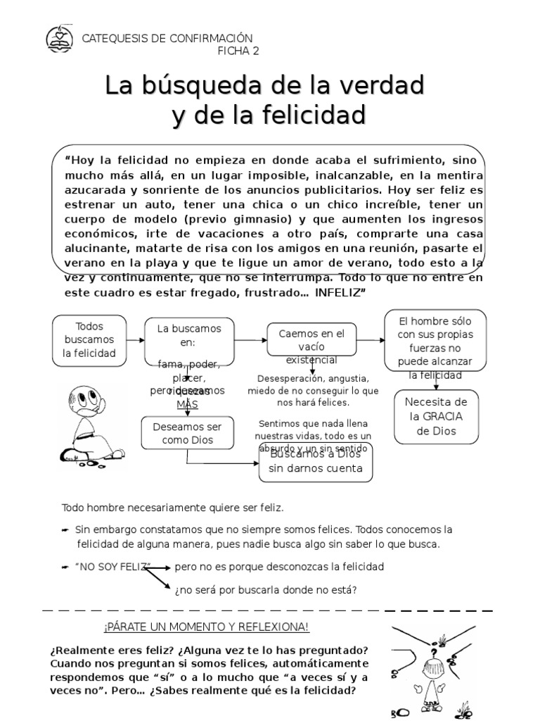 Ficha 2 La Búsqueda de La Felicidad | PDF | Sufrimiento | Felicidad