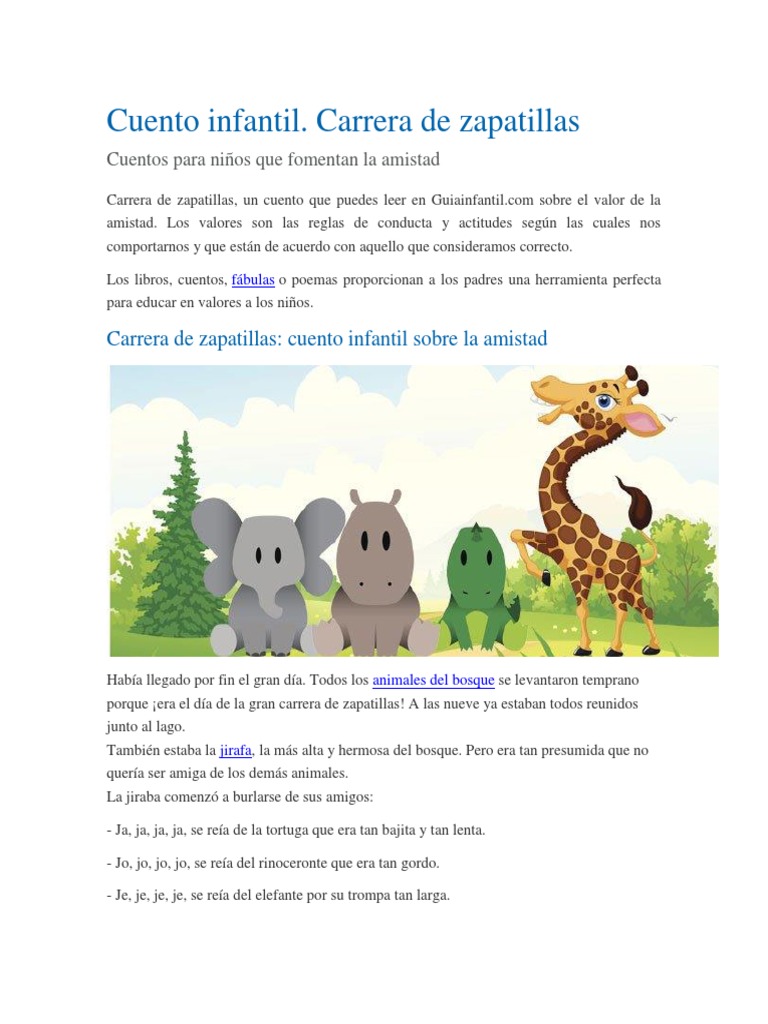 Cuento Infantil | PDF | Cuentos | Ocio