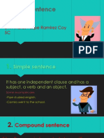 Types of Sentence P.P.P Andres Felipe Ramírez Coy 5C