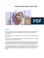 Wan Azizah Letak Jawatan Lepas Anwar Jadi PM